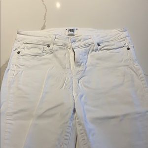 Paige cutoff skinny jeans